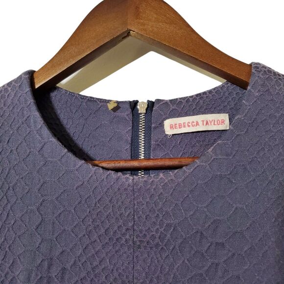 Rebecca Taylor Snake Jacquard Fit and Flare Knit Dress Size S Short Sleeve Women - Picture 4 of 10